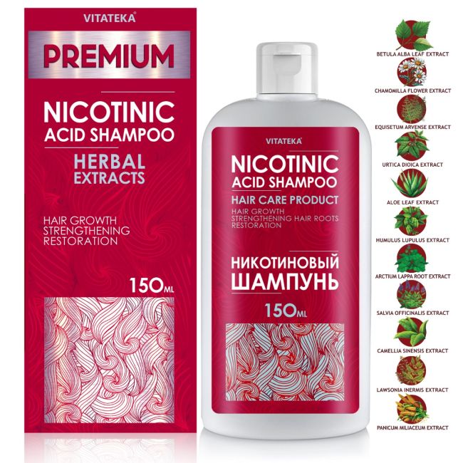 Шампунь с никотиновой кислотой, 150 ml